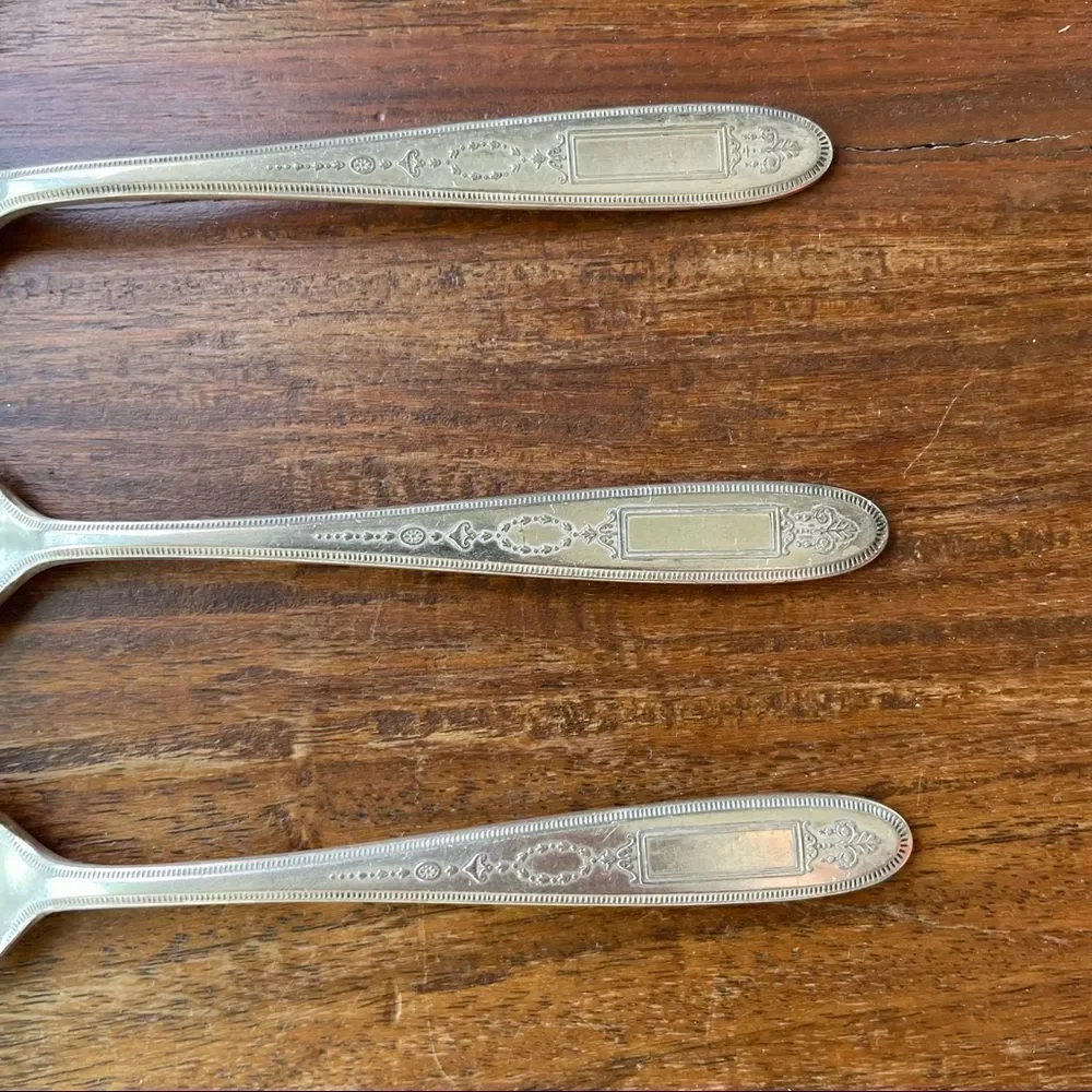 Antique 1921 Oneida Community Plate Grosvenor Teaspoons Set of 5 No Monogram